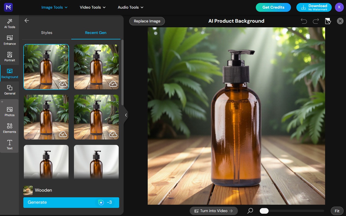 Add AI Background with MyEdit