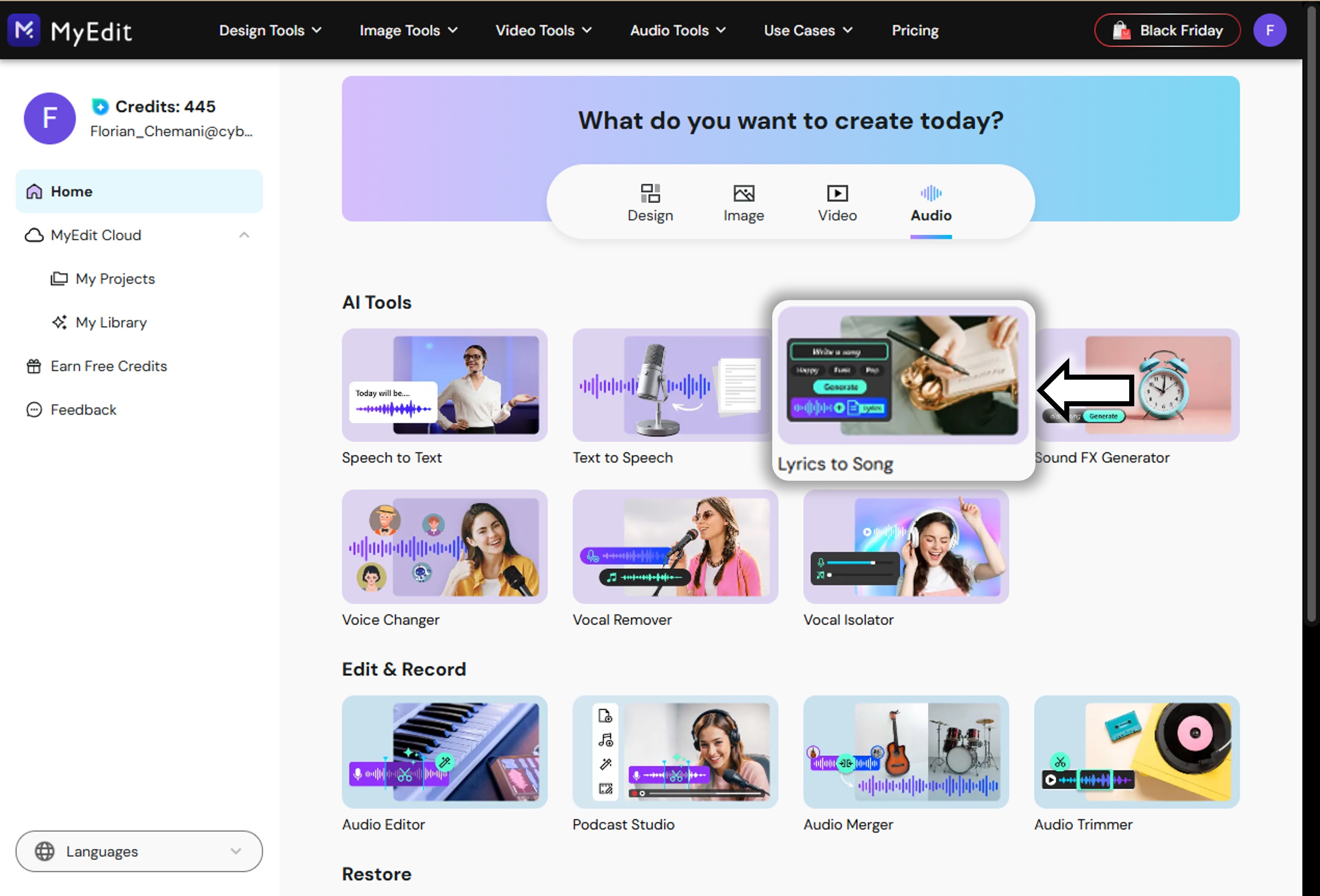 Text to song Generator - Step 1