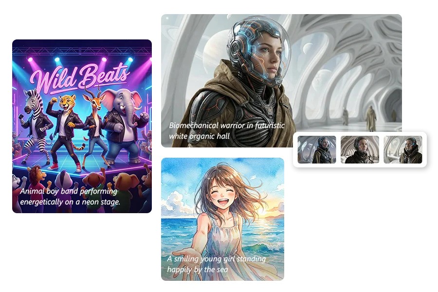 MyEdit Bildgenerator mit verschiedenen KI-Modellen