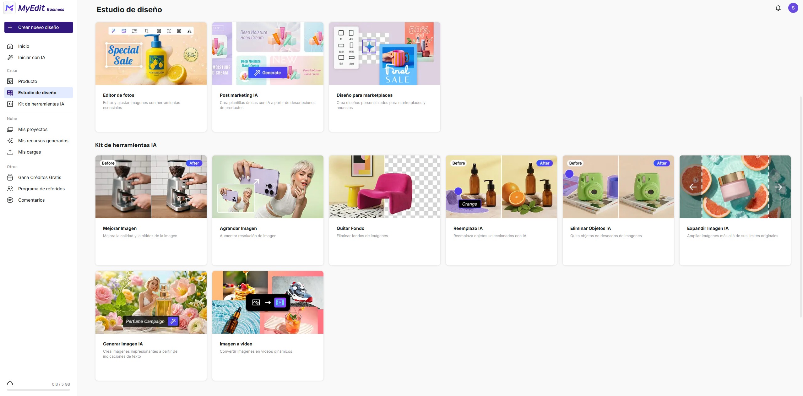 Cómo usar MyEdit Business para crear posts de marketing, la mejor alternativa a Canva gratis