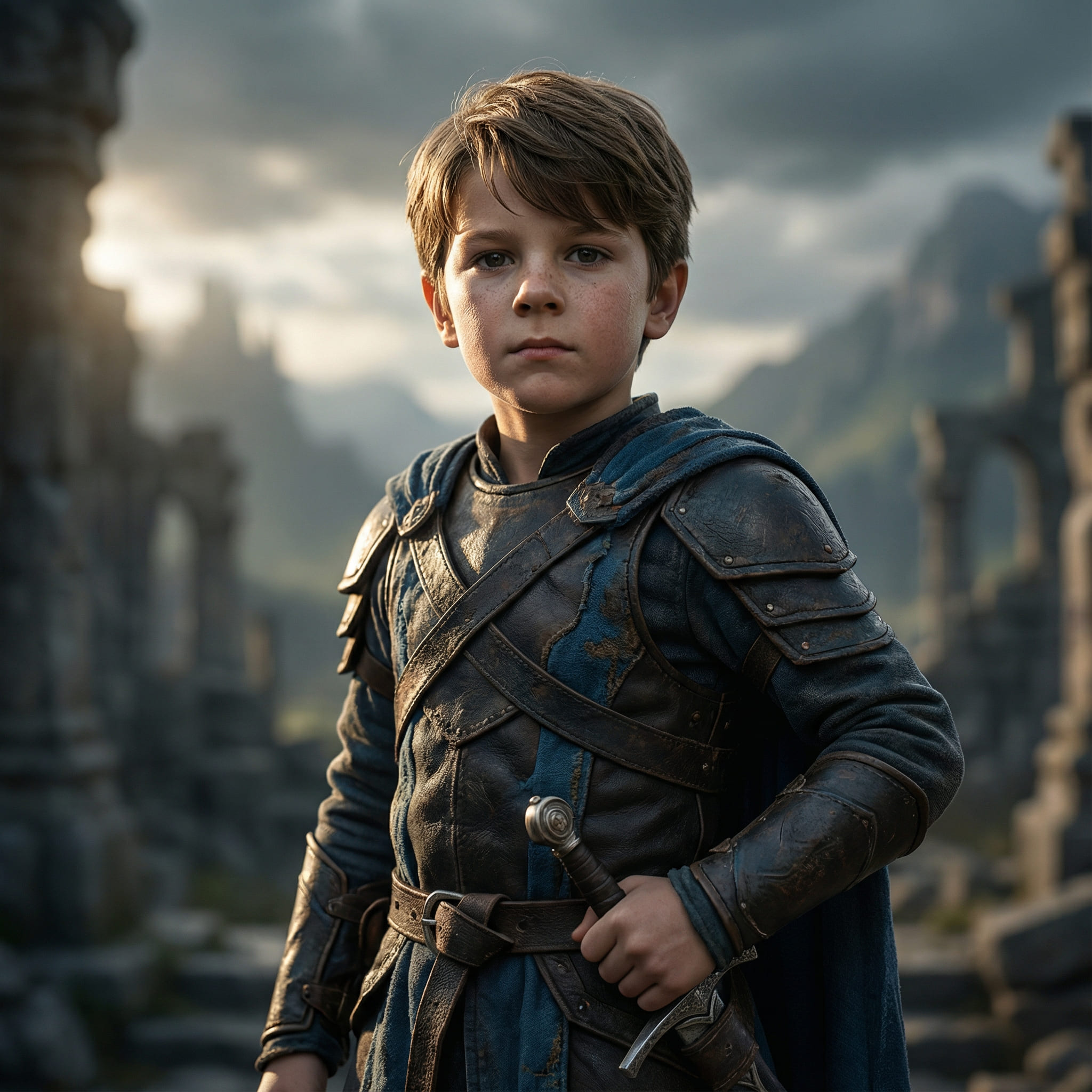 After AI Art Transformation for Boys and Men Portrait