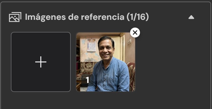 Subir la foto de papá en el Generador de Imágenes de MyEdit