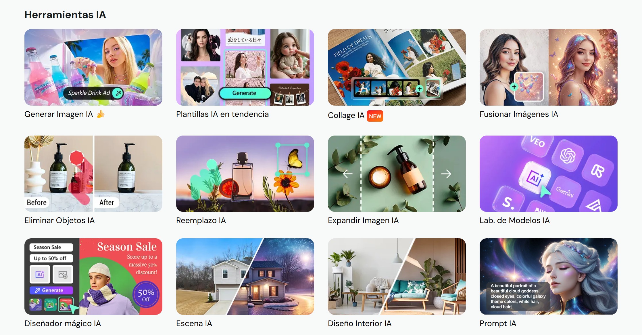 Herramientas adicionales de IA en MyEdit eliminación de objetos mejora de imagen editor audio
