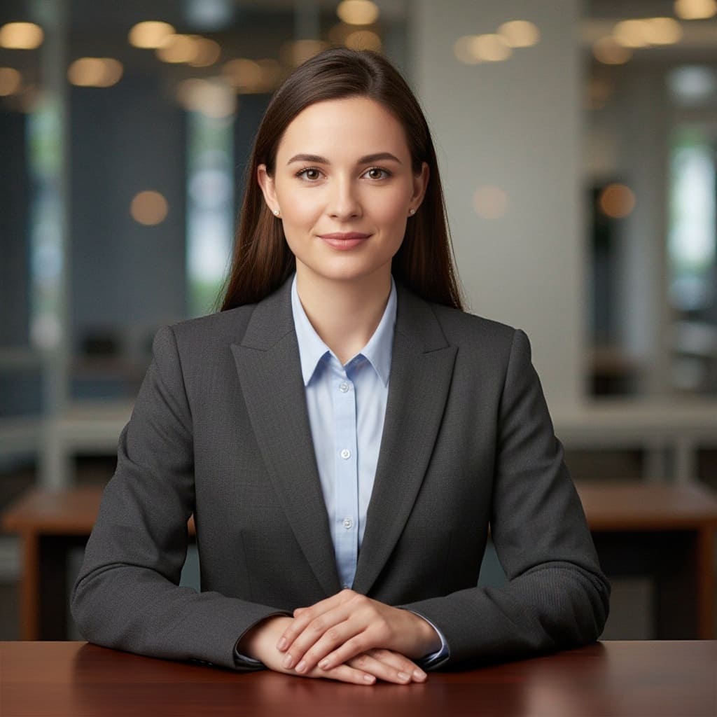 Edited headshot after AI Replace