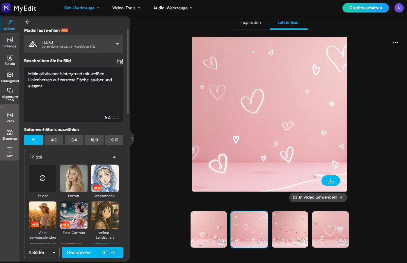 MyEdit - Valentinstag-Sprüche gestalten