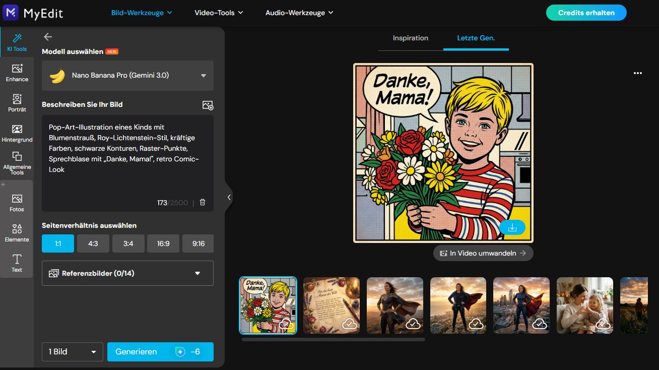 Muttertag-Bild generieren und downloaden