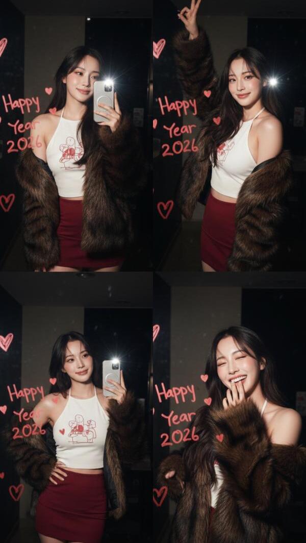 PhotoDirectorでお正月加工作成例②