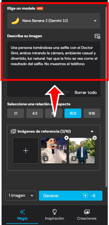 Prompt para generar imágenes con IA de Myedit