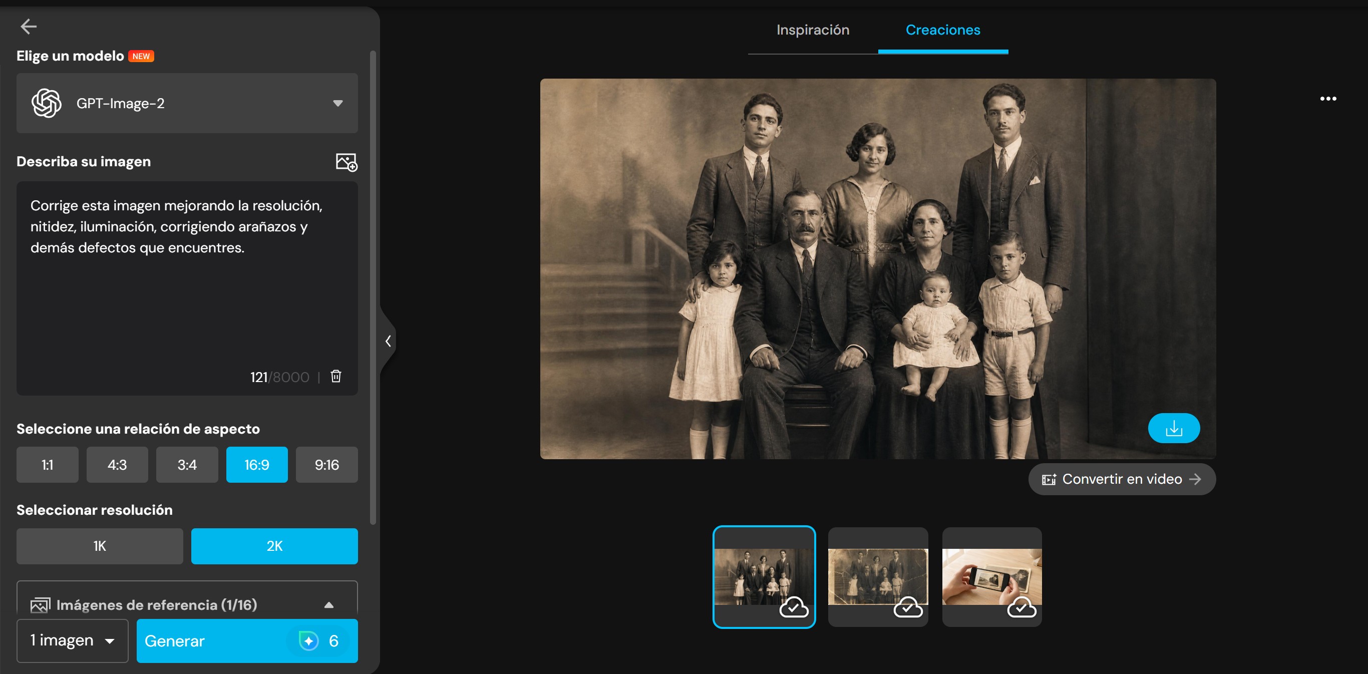 Mejora tus fotos con IA de forma automática