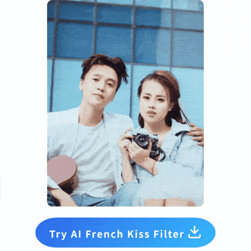 Generate AI French Kiss Video with MyEdit