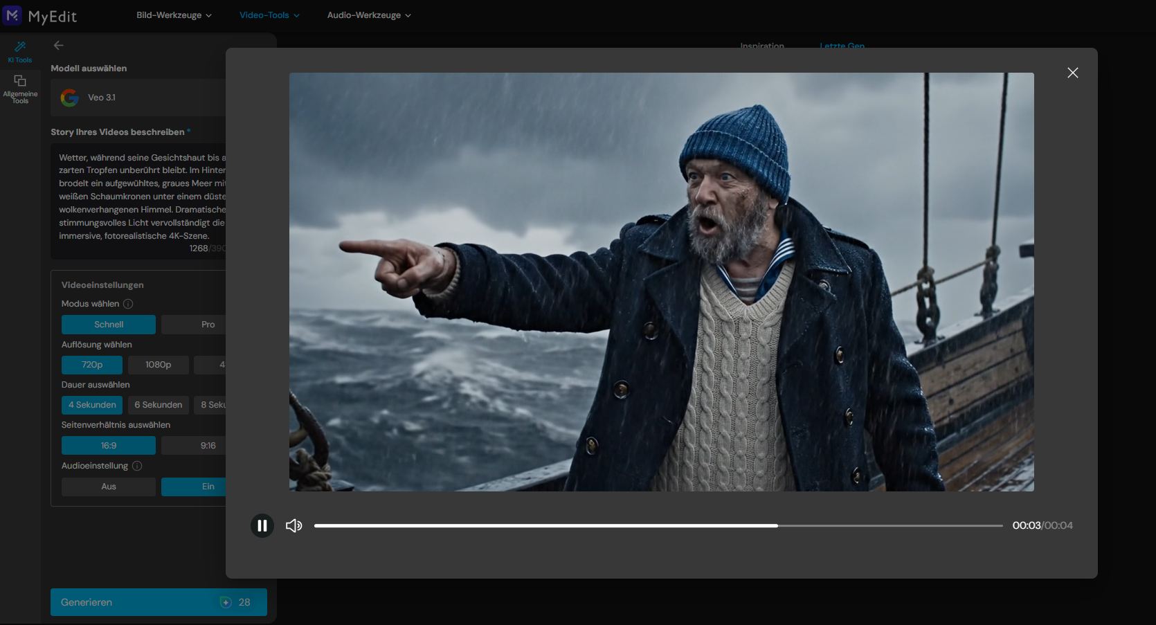 : KI-Video generieren und laden