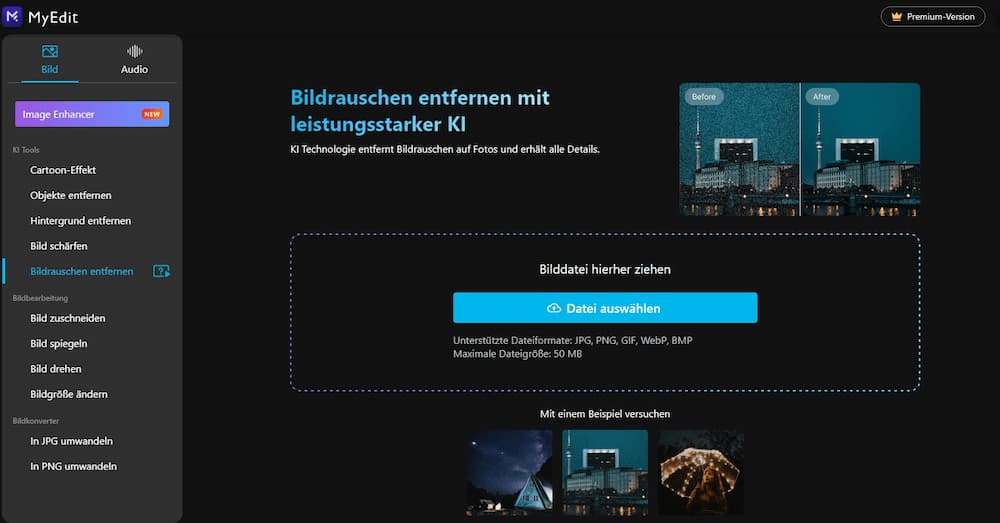 MyEdit - Bildrauschen entfernen