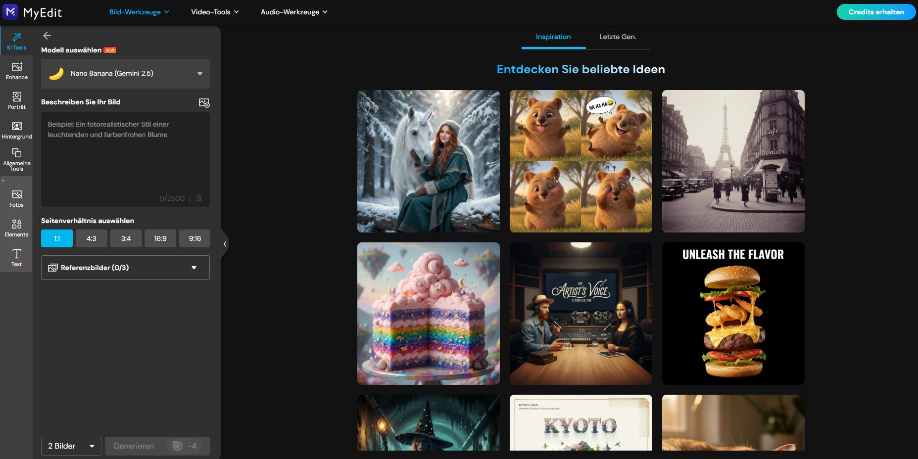 MyEdit - Kostenloser Online-Editor zur Bildbearbeitung