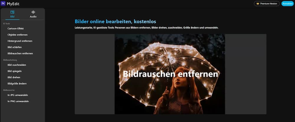 MyEdit - Fotos restaurieren online