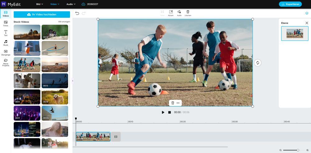 MyEdit: Videos online schneiden und optimieren