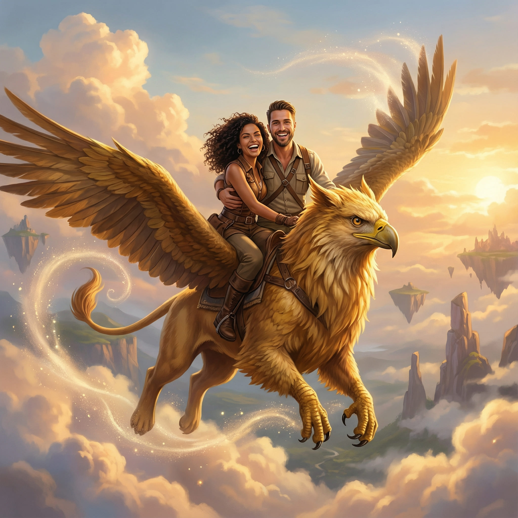 Generated AI Couple Portrait After