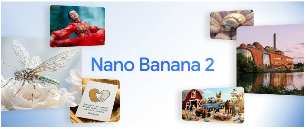 Imagen de la página web de Nano banana 2 ofrece