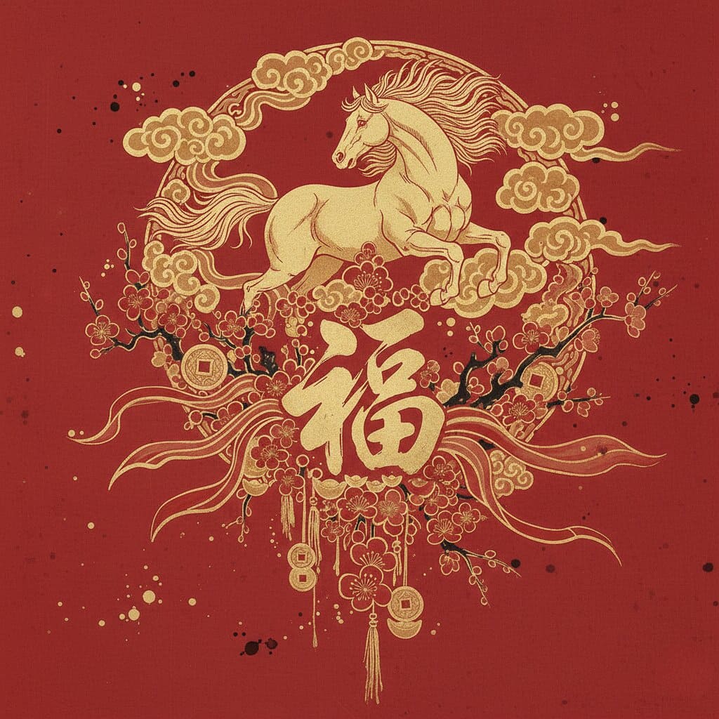 新年圖案生成範例