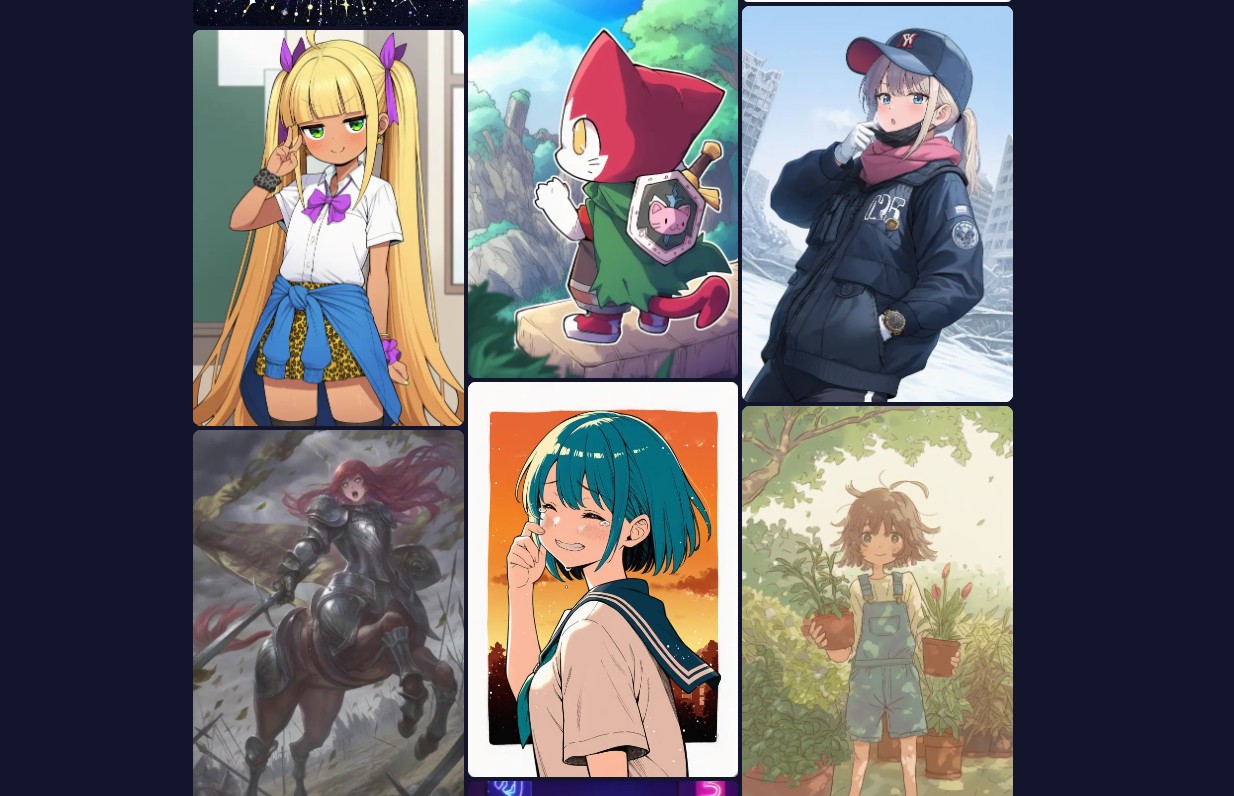 노블 AI로 생성한 애니메이션 이미지