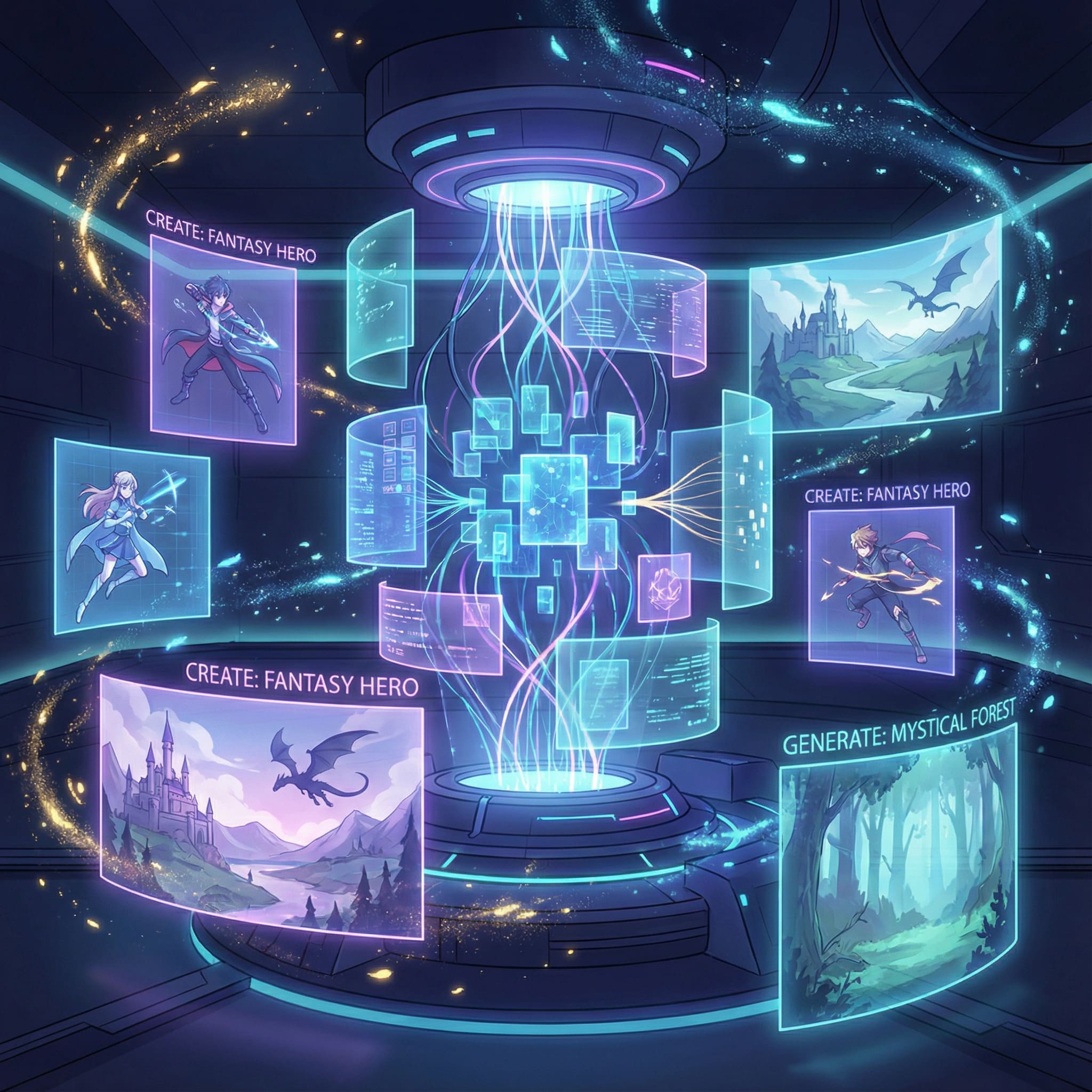 AI illustration generated with NovelAI image generator from a text prompt