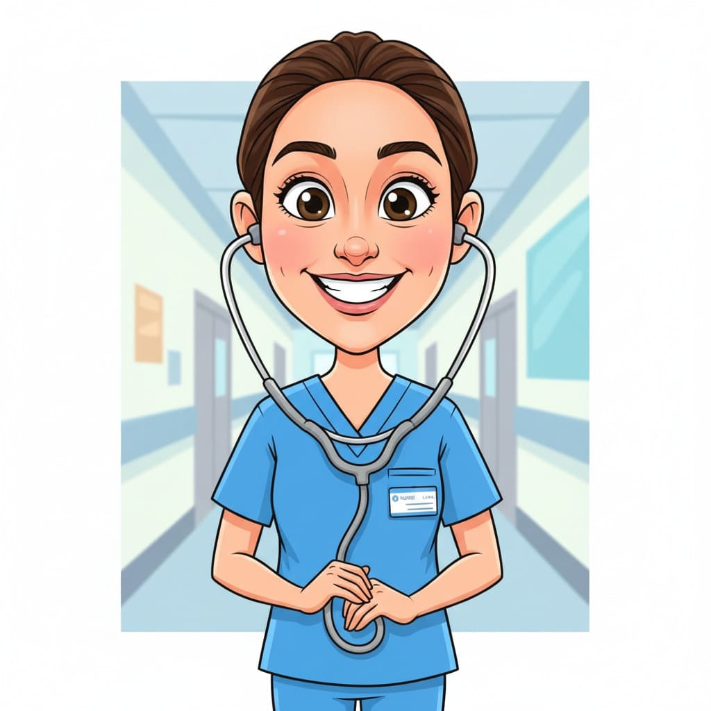 Generated Nurse Caricature After