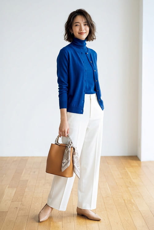 お花見デートコーデ