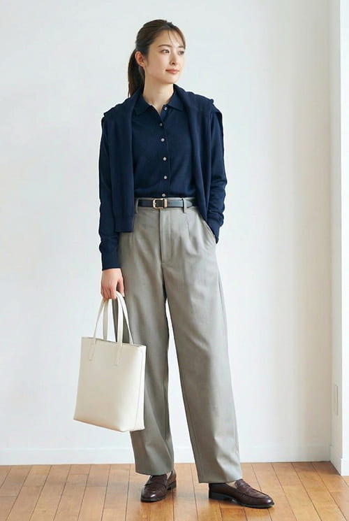 お花見デートコーデ