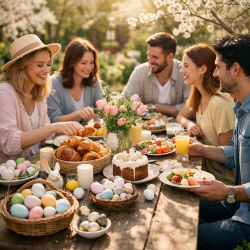 KI-Bild Osterbrunch