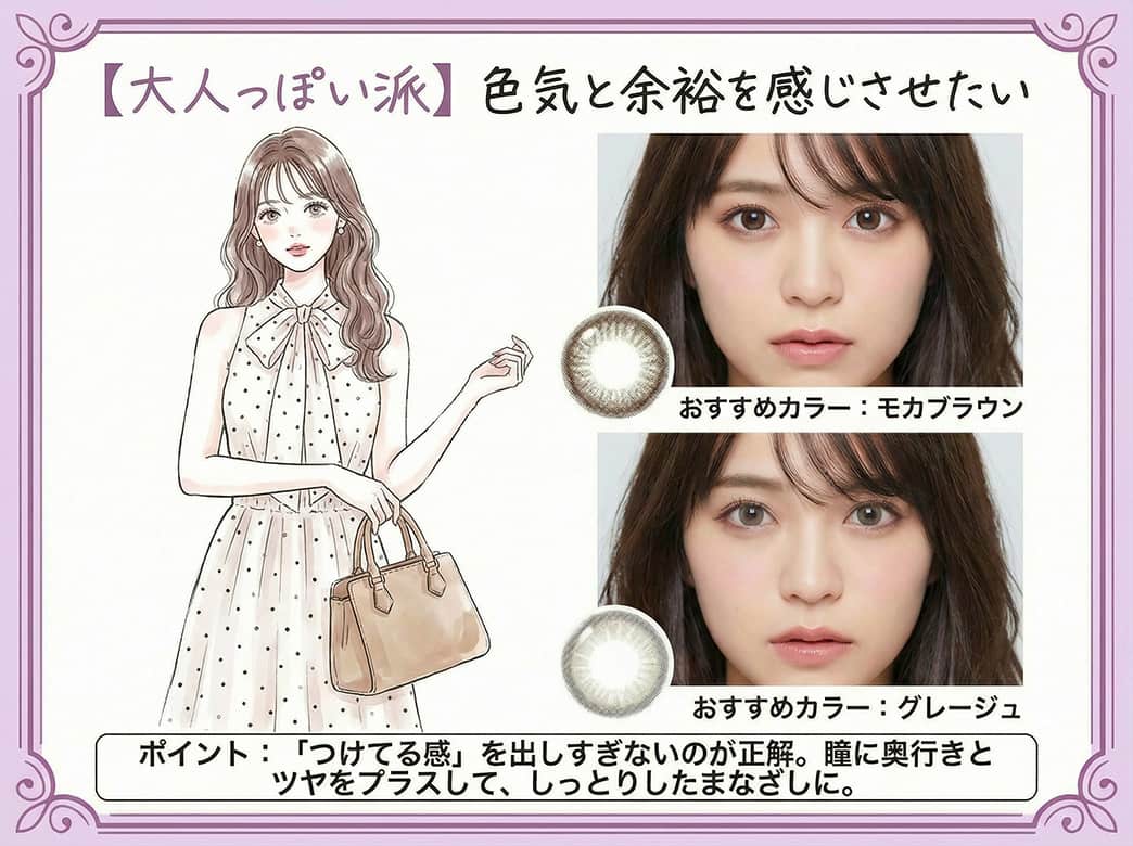 カラコン診断大人っぽい派