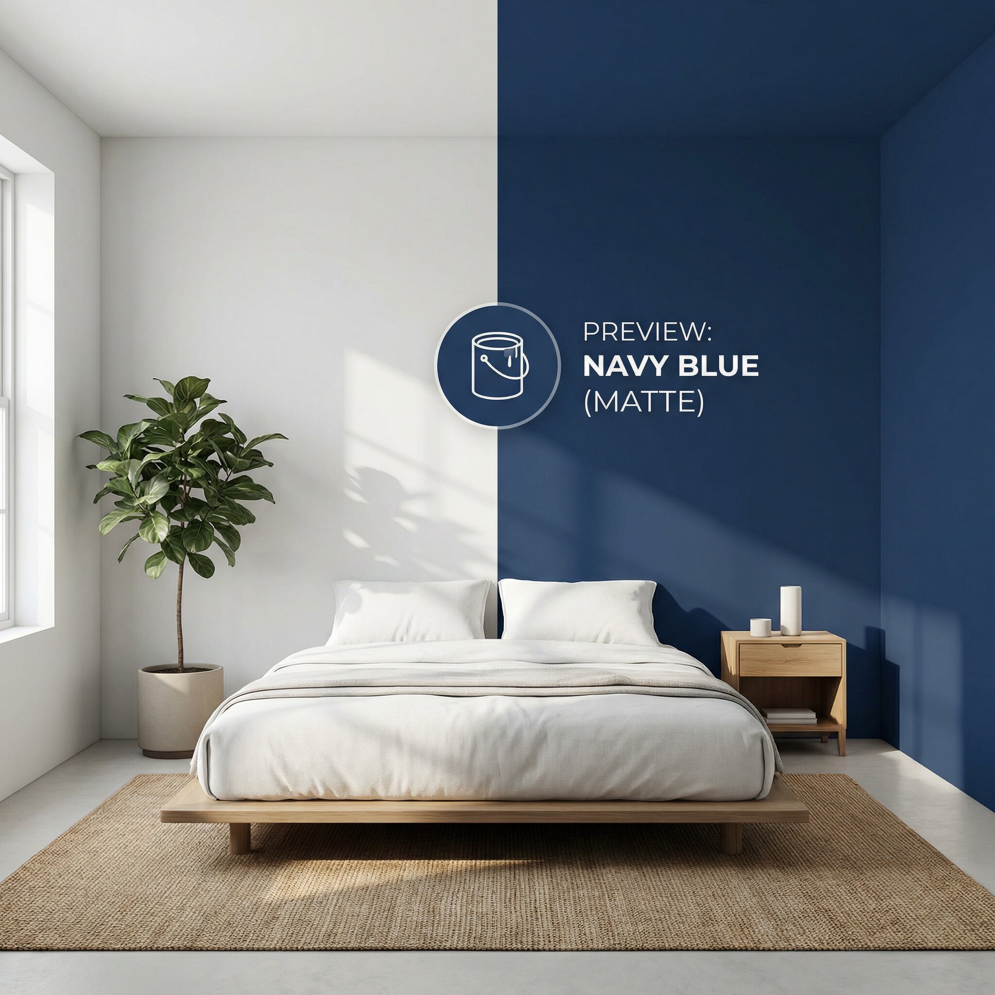 Painting simulator accent wall preview