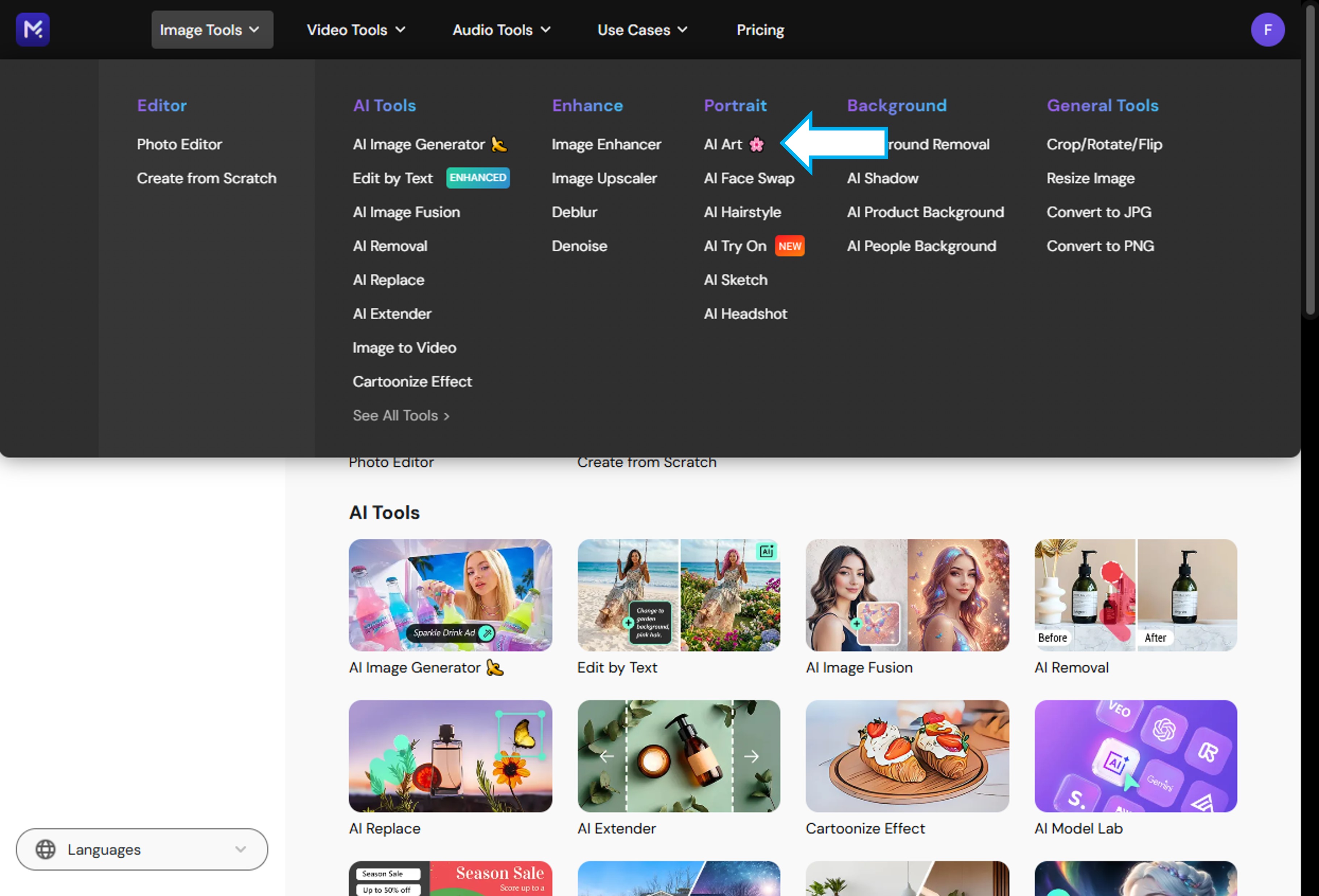 AI painting simulator open AI Art Filter tool
