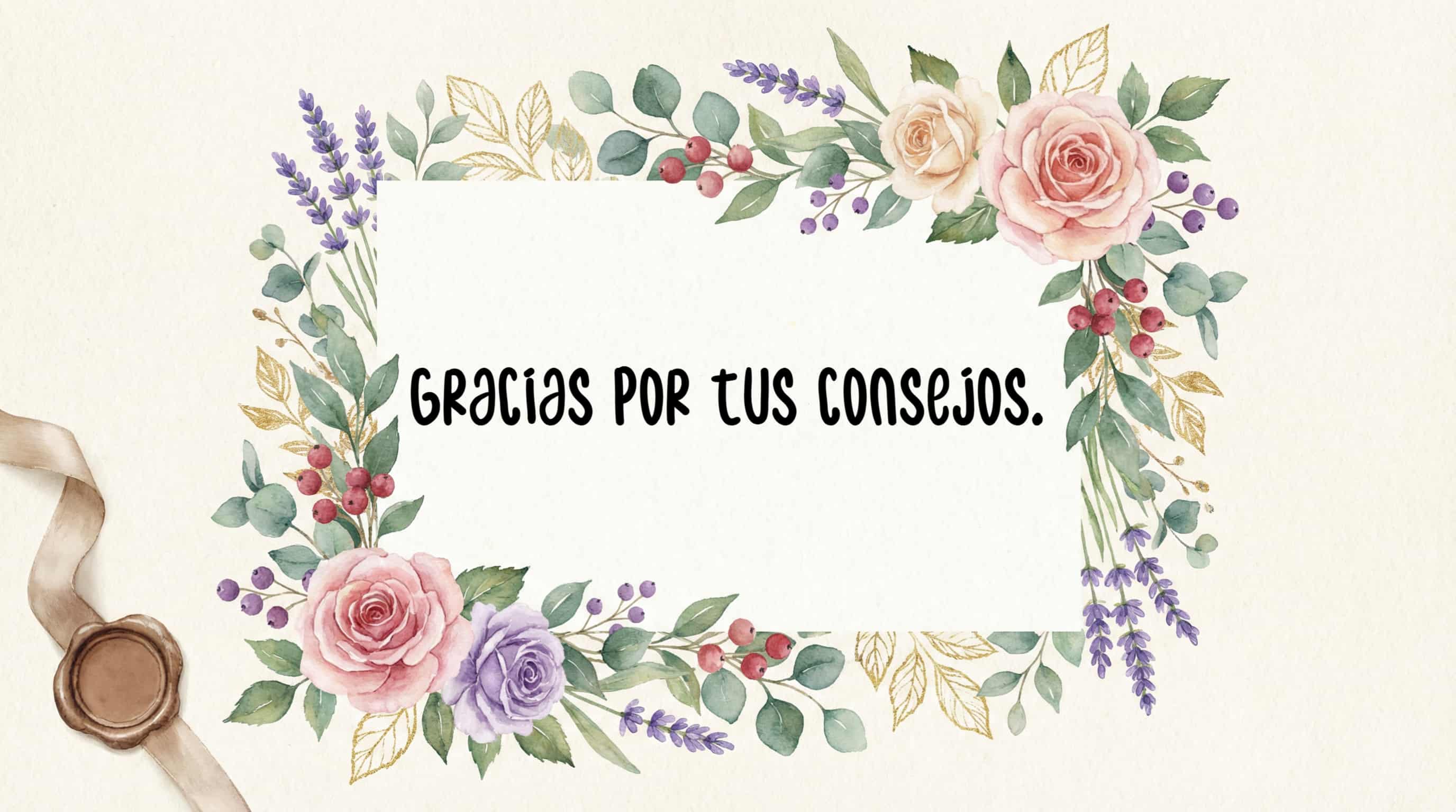 Palabras de agradecimiento a una persona