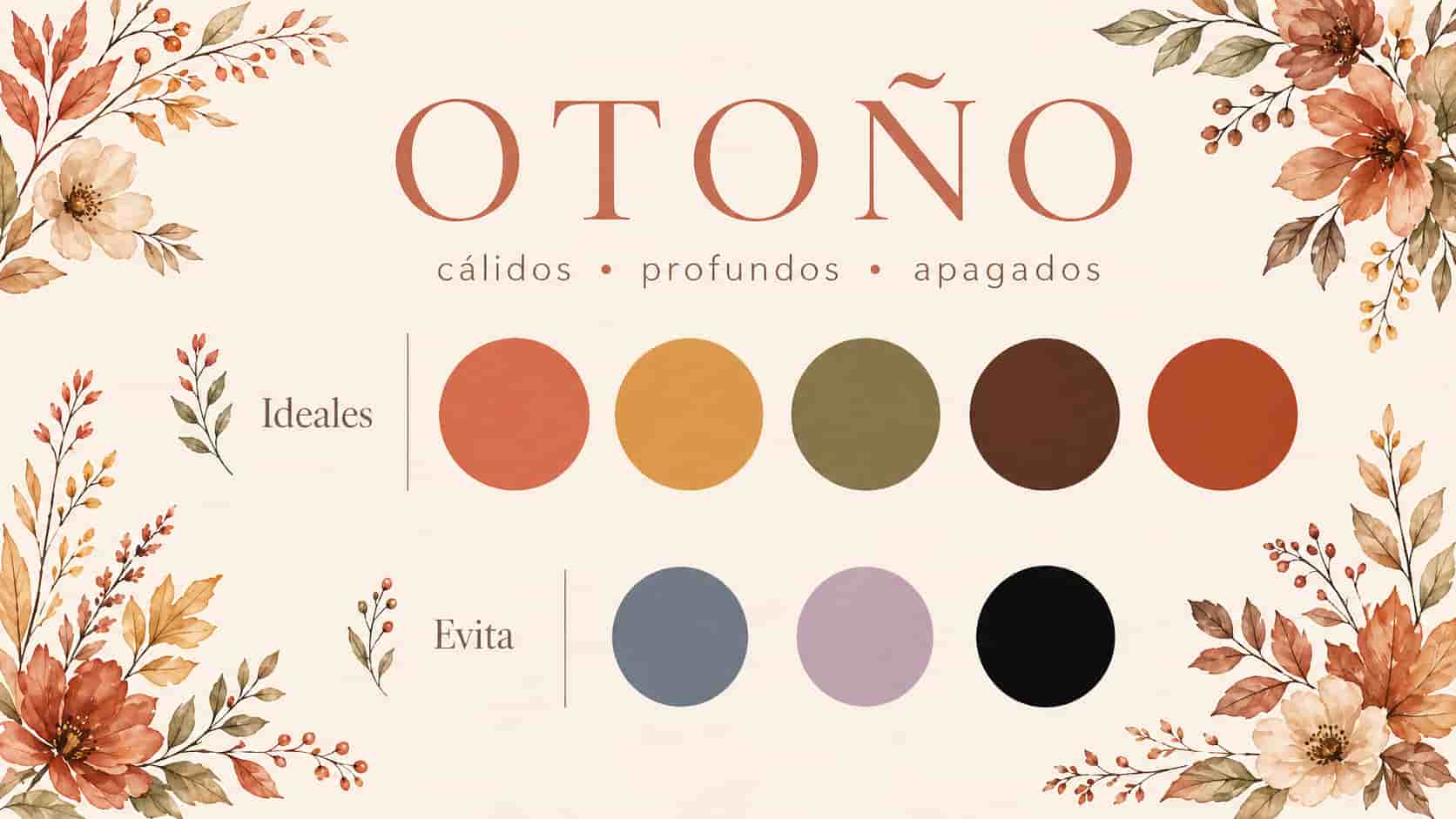 Paleta de colores otoño - análisis de color estacional con ChatGPT