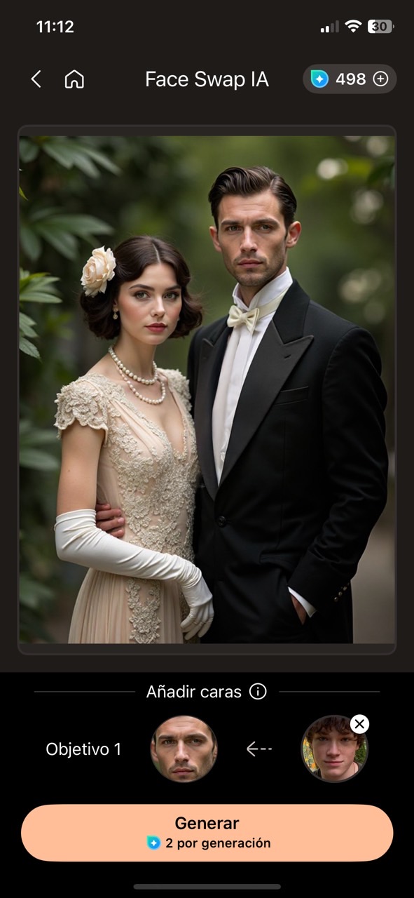 PhotoDirector cambiar caras en fotos