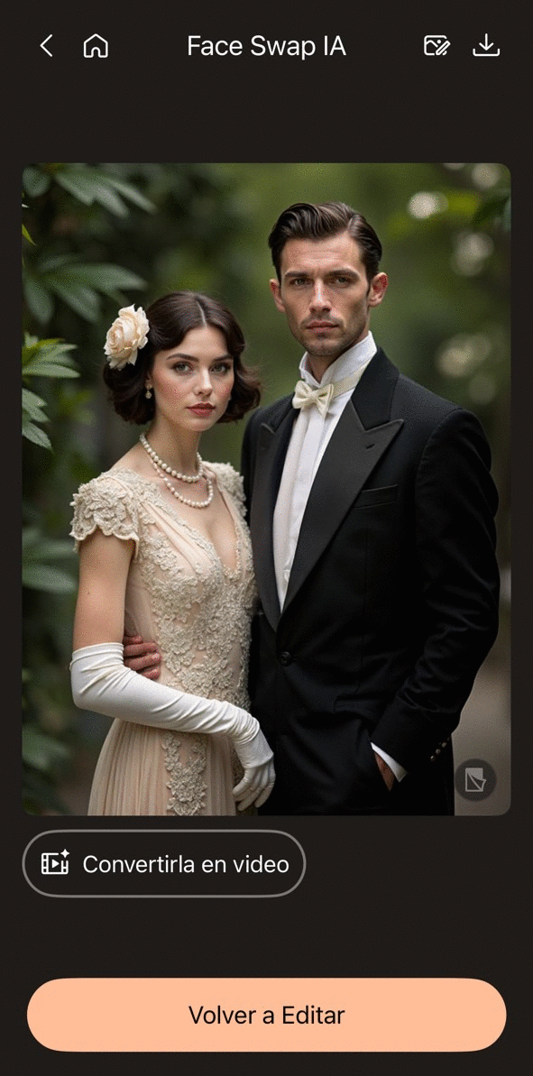 PhotoDirector cambiar caras en fotos