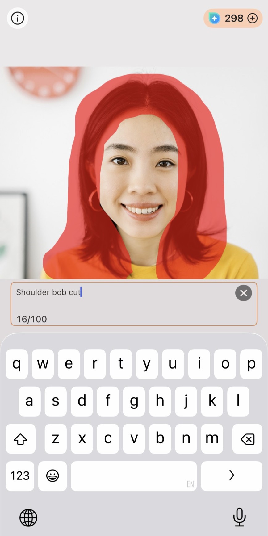 圓臉短髮髮型模擬