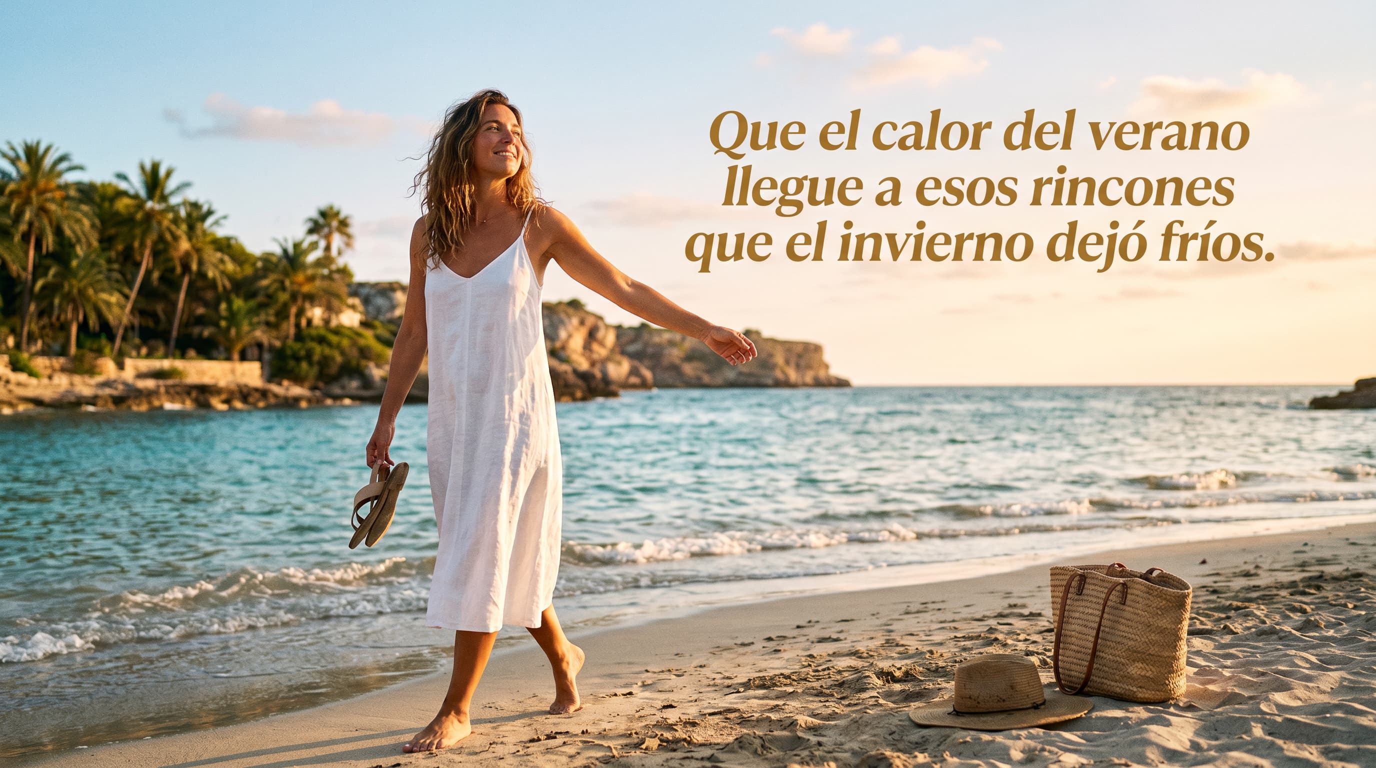 Añadir texto a foto de verano con PhotoDirector móvil