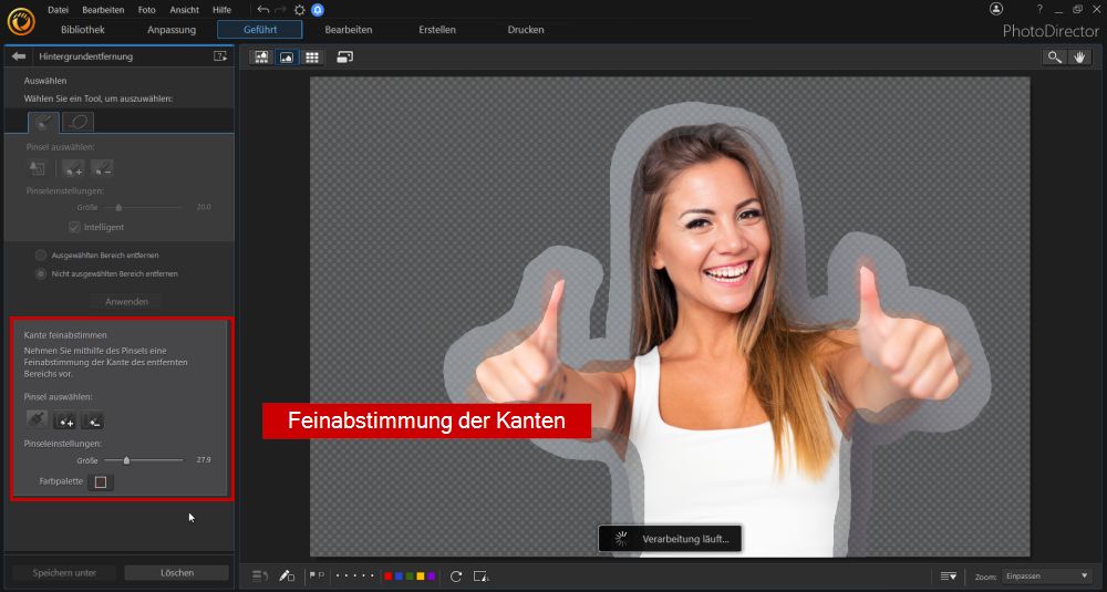 Fotomontage - Freistellen