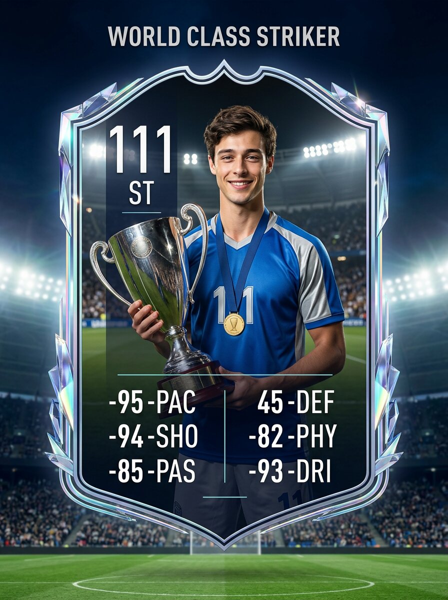 Plantilla de figurita del Mundial en tendencia de MyEdit