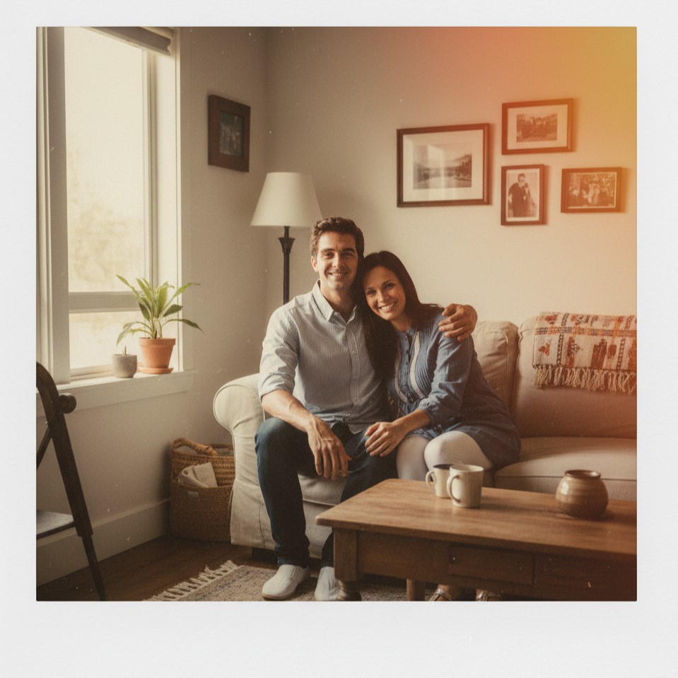 Generated AI Couple Portrait After