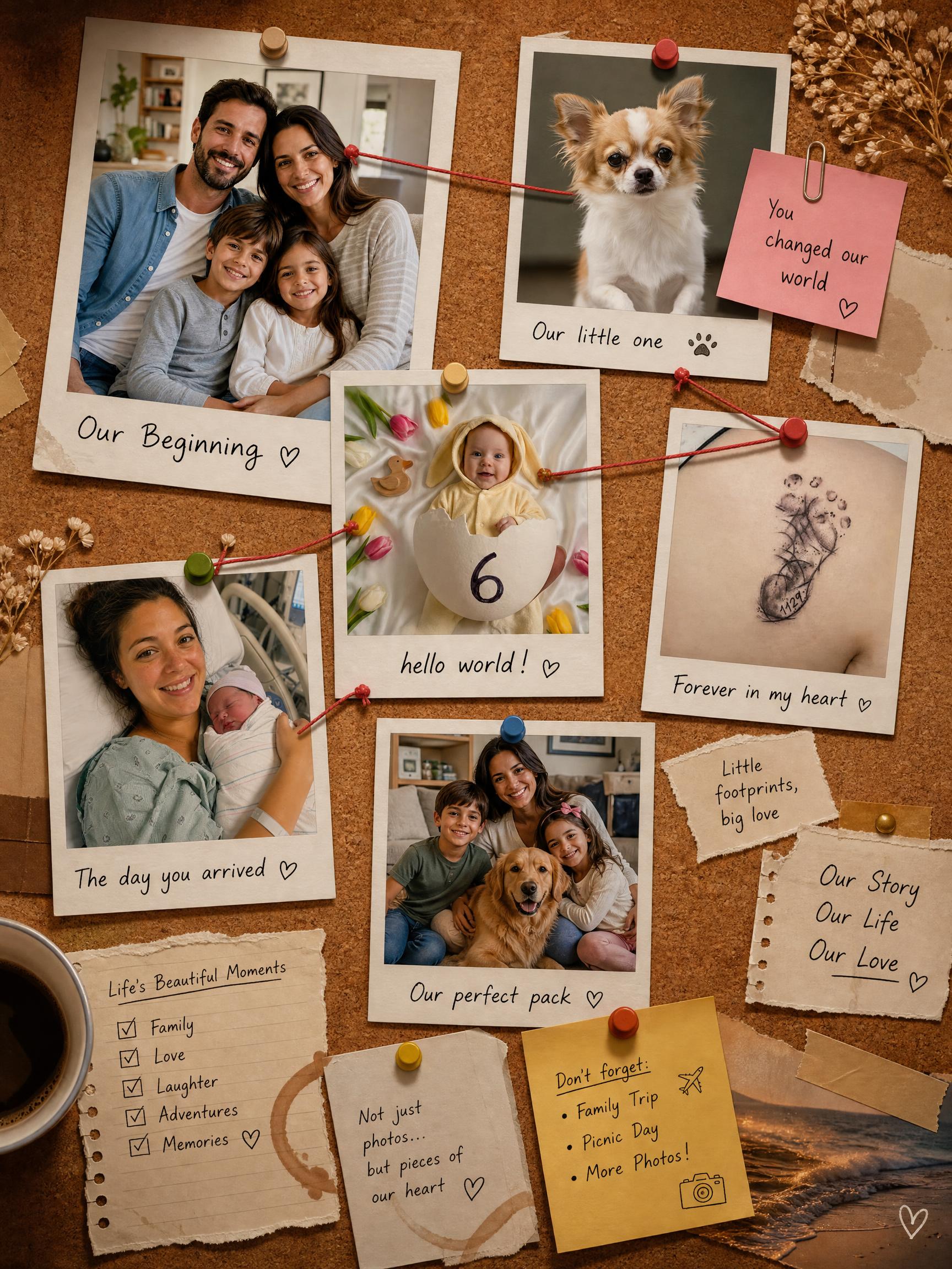 ChatGPT Trending Photo Collage - Polaroid Wall Collage