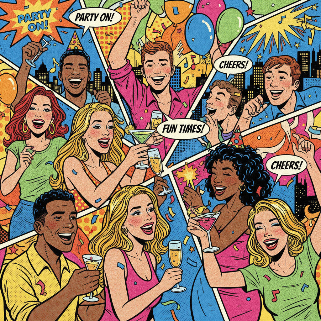 Pop Art Party Portrait