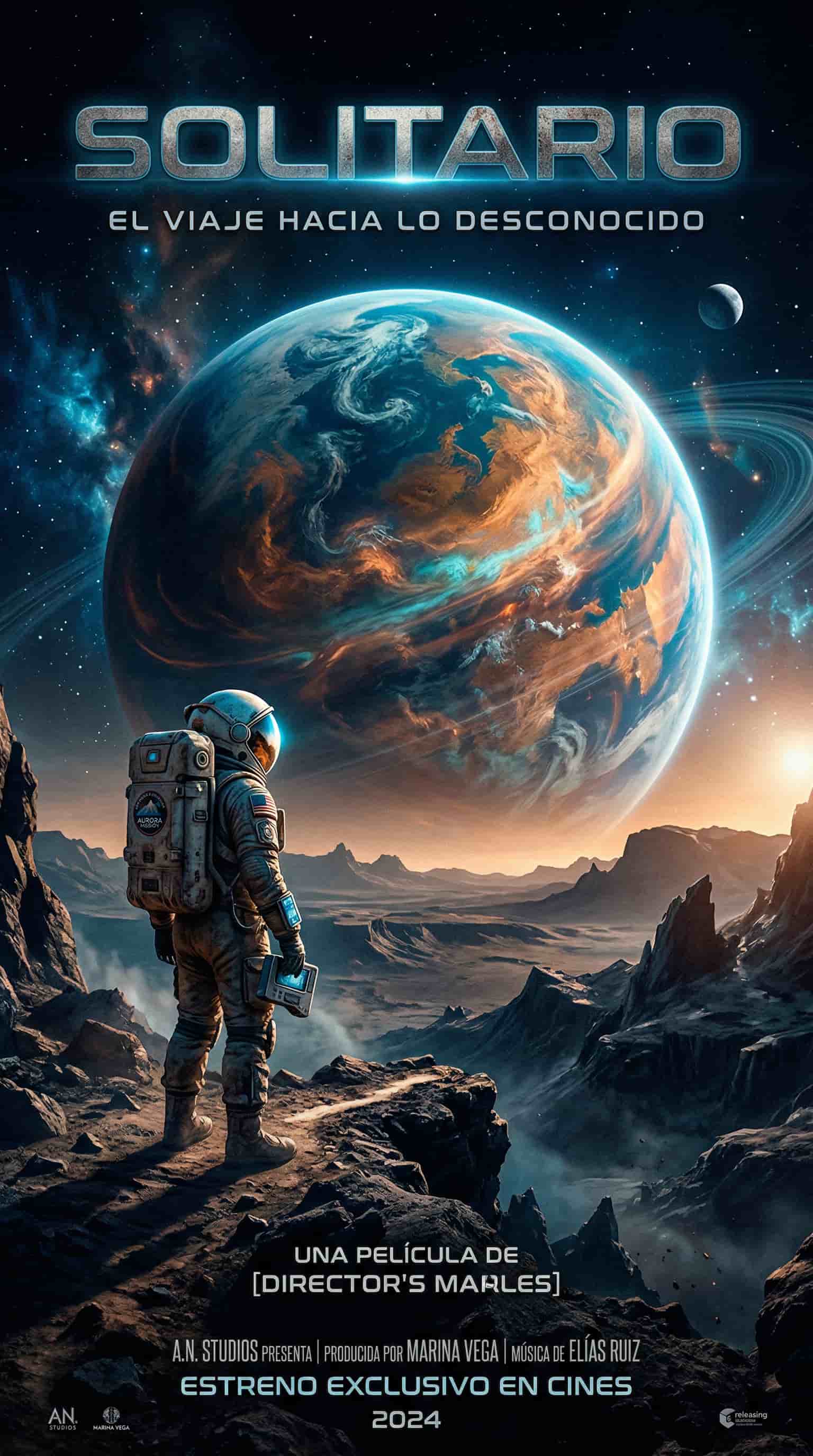 Poster cinematográfico de película de ciencia ficción creado con MyEdit