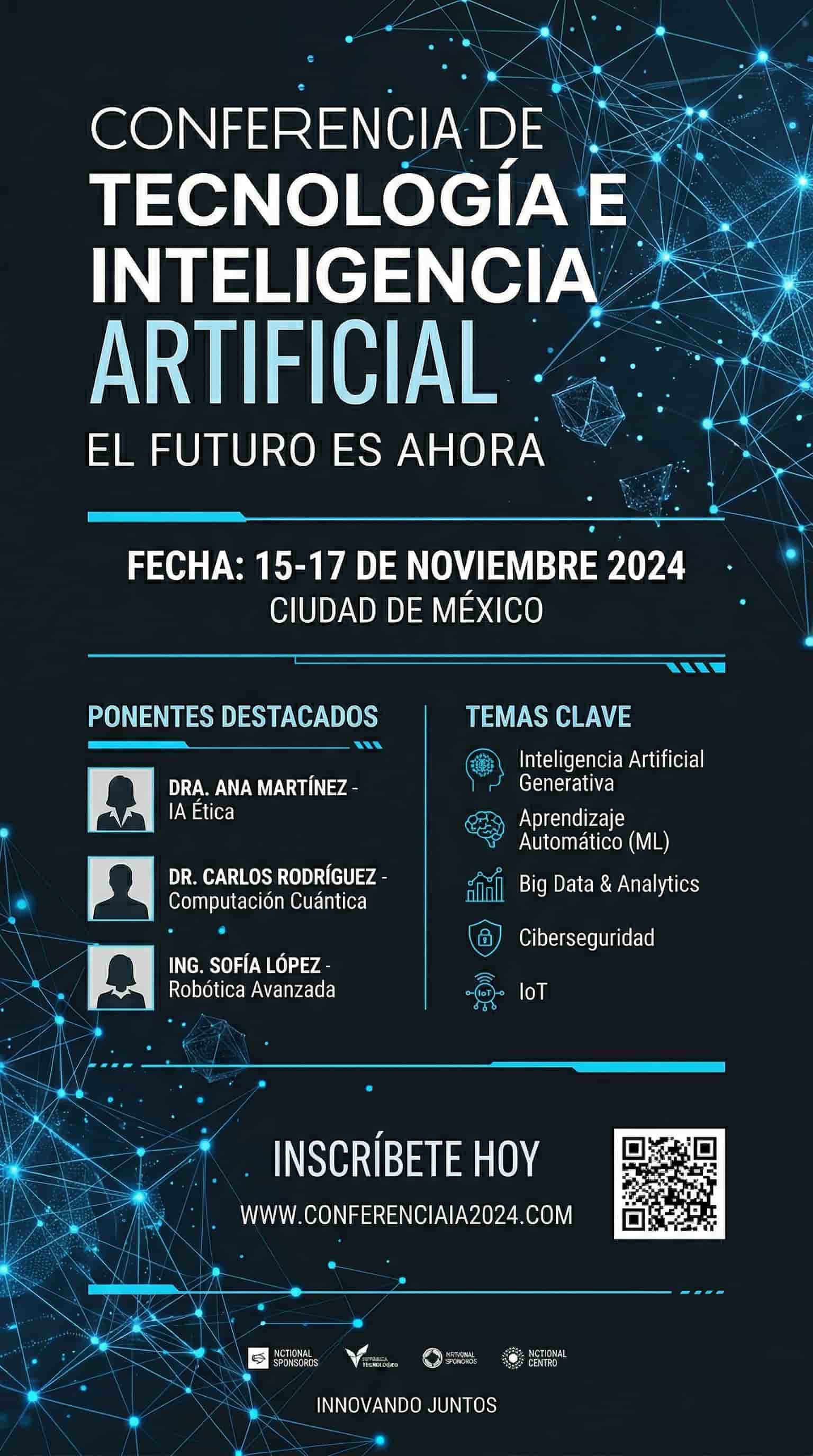 Poster para evento corporativo creado con MyEdit