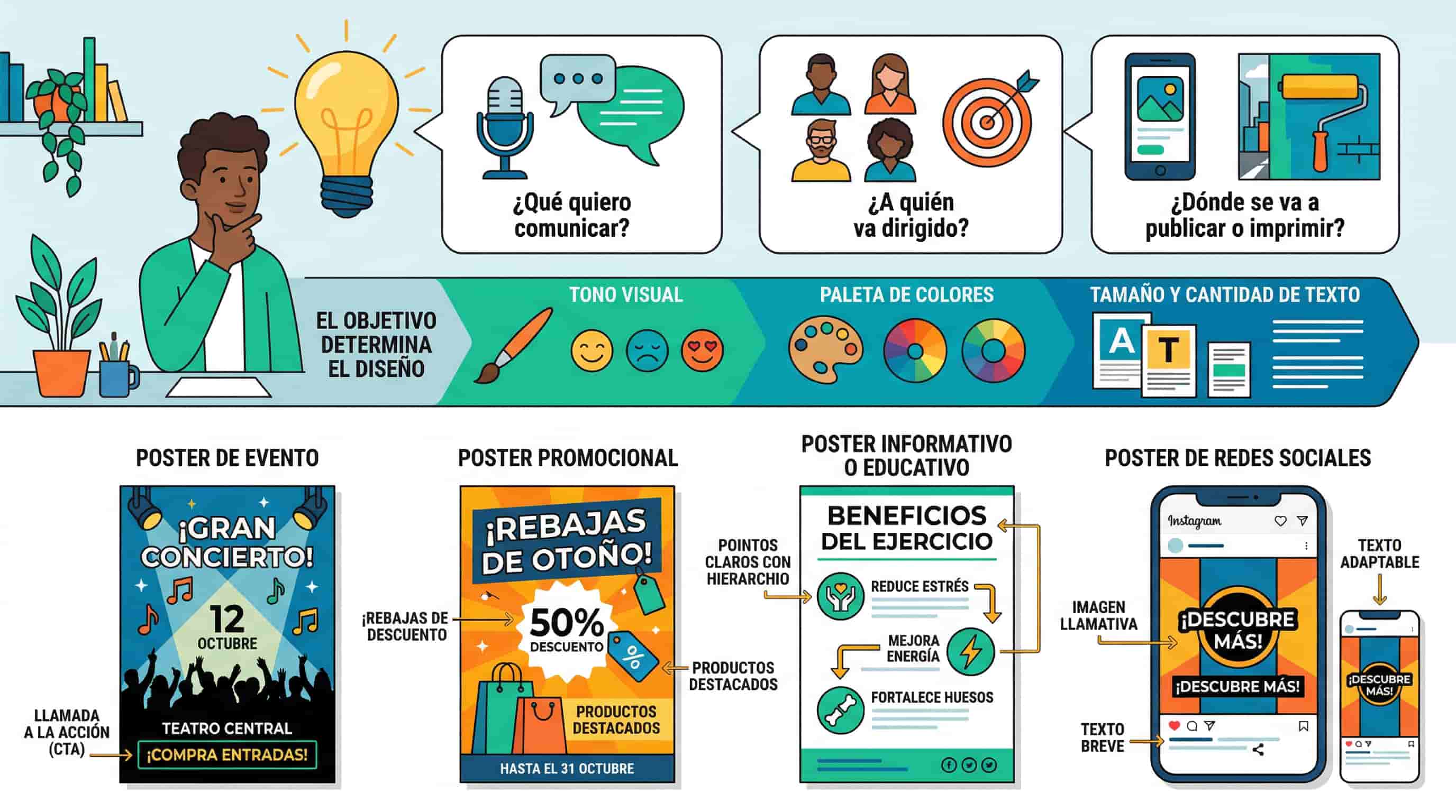 Edita y personaliza posters