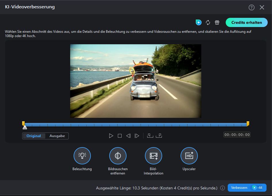 Der PowerDirector Video Enhancer am PC