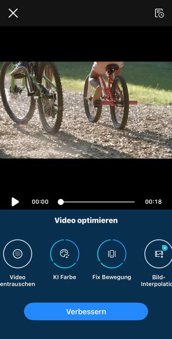 Parameter im PowerDirector Video Enhancer
