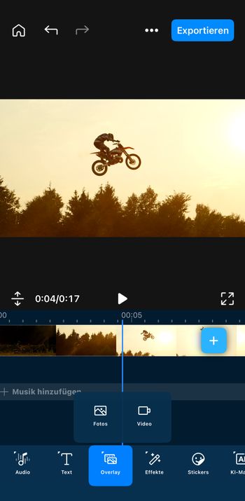 Ein Video als Bild im Bild in ein anderes Video einfügen