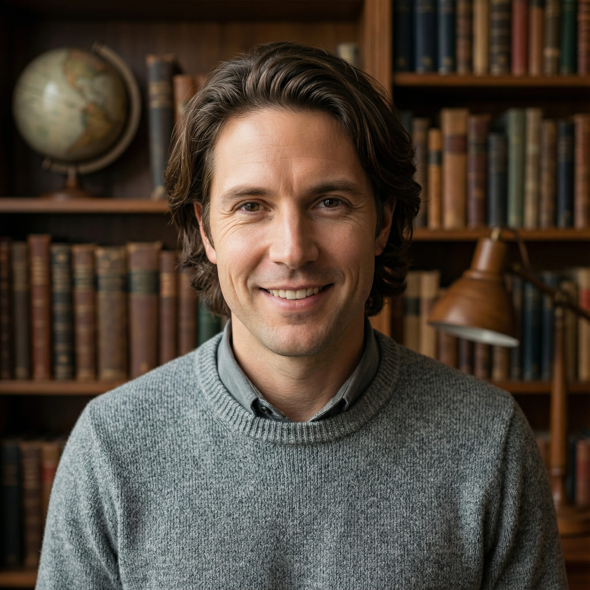 AI-generated headshot of professor