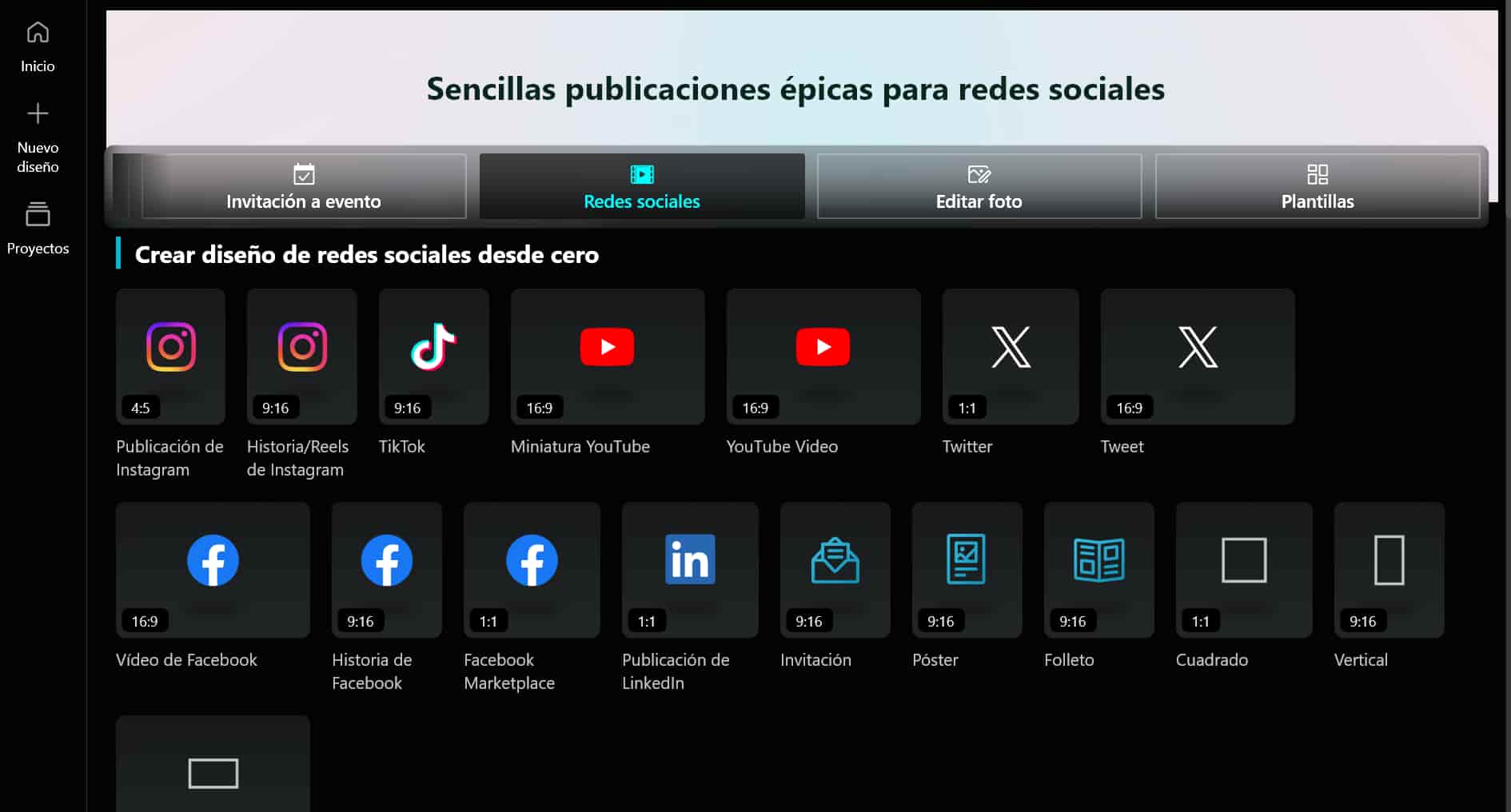 Plantillas de Promeo para redes sociales